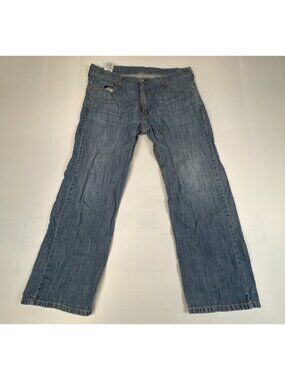 Levi Strauss Mens 38x30 560 Relaxed Fit Light Wash Denim Jeans Blue Cotton